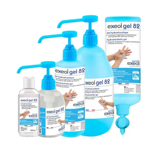 Hygiène Tattoo Piercing - Exeol Gel 82 - Gel hydroalcoolique pour la désinfection des mains*