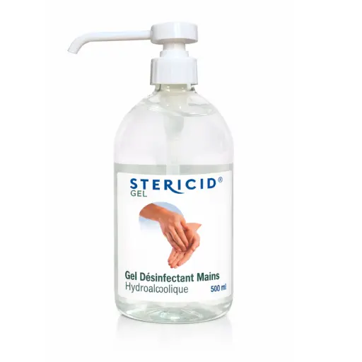 Gel Hydroalcoolique Professionnel Stericid 500ml – Usage Intensif Tattoo & Piercing*
