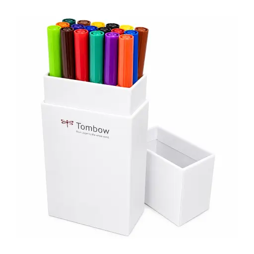 [p_tombow-TA105C] Feutres Pinceaux Tombow ABT 18 pcs Ocre – Feutres Pinceaux Freehand Tattoo Double Pointe