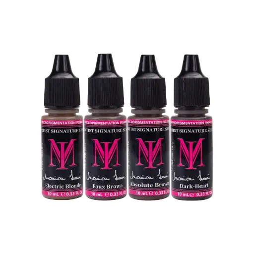 [ki_set_monica_ivani-LI-MONIVAR10-SET] Set Pigment Pmu - Li Pigments Monica Ivani Signature - Pigment pour maquillage permanent sourcil reach 4 x 10 ml*