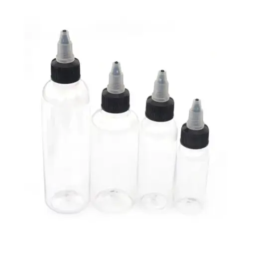 Liquide Tattoo - Bouteille Twist Top - Bouteille vide avec bouchon pour liquide et encre de tatouage*