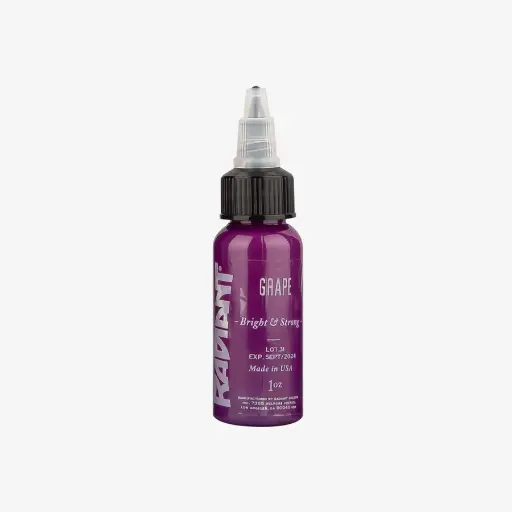 [in_encre_radiant_grape] Encre Entrainement Tattoo Violette - Radiant Ink Grape - Encre artistique pour entrainement au tatouage NON REACH 30 ml*
