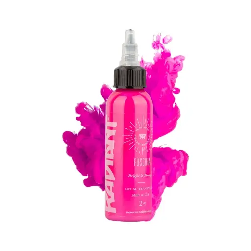 [in_encre_radiant_fuschia] Encre Entrainement Tattoo Rose - Radiant Ink Fuschia - Encre artistique pour entrainement au tatouage NON REACH 30 ml* 