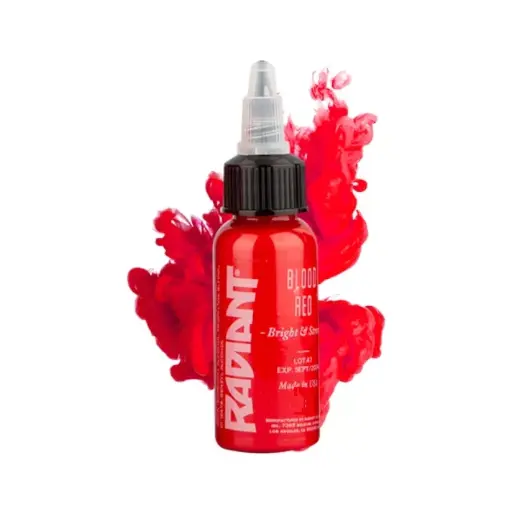 [in_encre_radiant_blood_red] Encre Entrainement Tattoo Rouge - Radiant Ink Blood Red - Encre artistique pour entrainement au tatouage NON REACH 30 ml* 