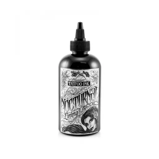 Encre Entrainement Tattoo Noire - Nocturnal Ink Lining and Shading - Encre artistique pour l'entrainement au tatouage NON REACH*