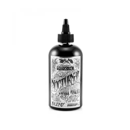 Encre Entrainement Tattoo Greywash - Nocturnal Ink Grey Wash Medium - Encre artistique pour l'entraînement au tatouage NON REACH*