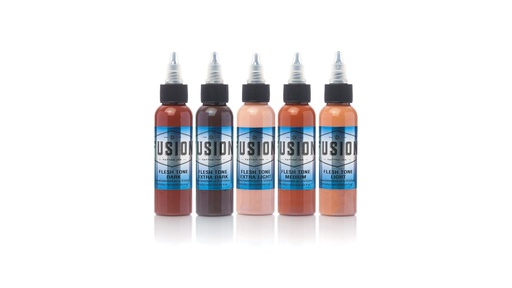 [b_set_fusion_flesh_tone] FUSION INK SET FLESH TONE COLOR X 5PCS 30ML NON CONFORME REACH
