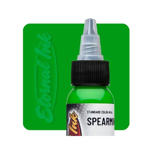 Encre Entrainement Tattoo Verte - Eternal Ink Spearmint - Encre artistique pour entrainement au tatouage NON REACH*