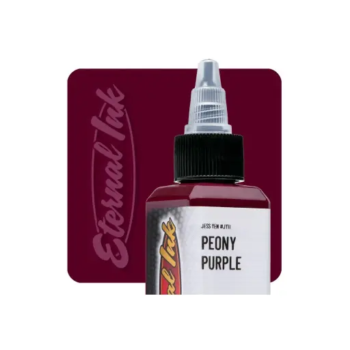 [b_NON_REACH_encre_eternal_peony_purple-731217] Encre Entrainement Tattoo Rouge - Eternal Ink Jess Yen Ink Peony Purple - Encre artistique pour l'entrainement au tatouage NON REACH 60 ml*
