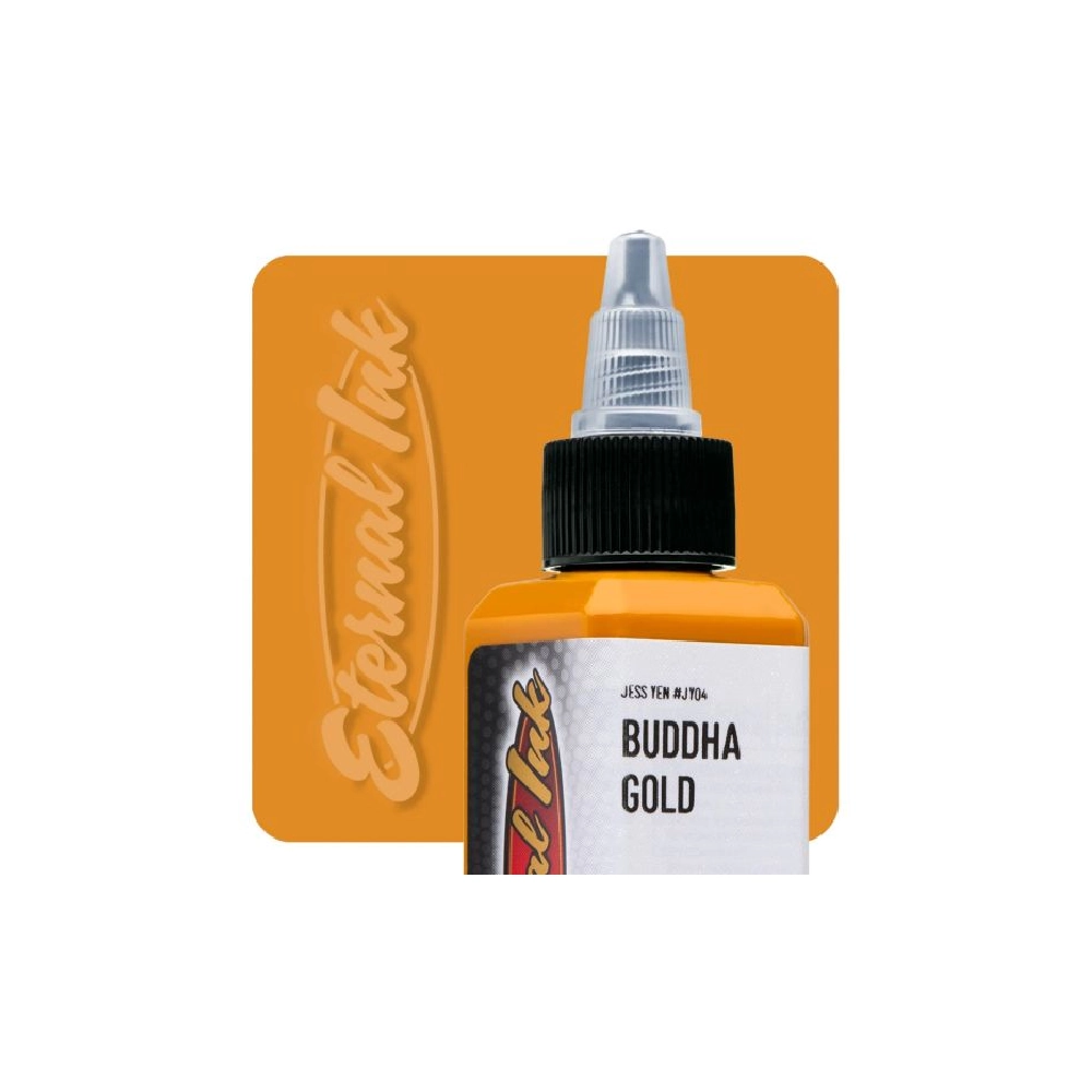 [b_eternal_jess_yen_buddha_gold] Eternal Ink Jess Buddha Gold - Encre artistique pour entraînement tatouage NON REACH