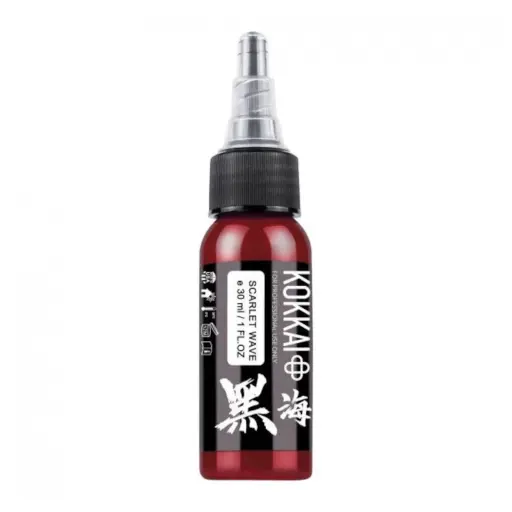 Encre Tattoo Rouge - Kokkai Sumi Scarlet Wave - Mélange pour le tatouage reach* 