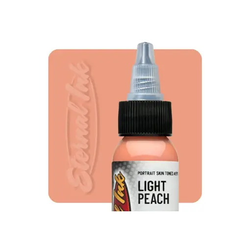 [b_NON_REACH_encre_eternal_light_peach] Encre Entrainement Tattoo Rose - Eternal Ink Potrait Skin Tones Light Peach - Encre artistique pour l'entrainement au tatouage NON REACH 30 ml* 