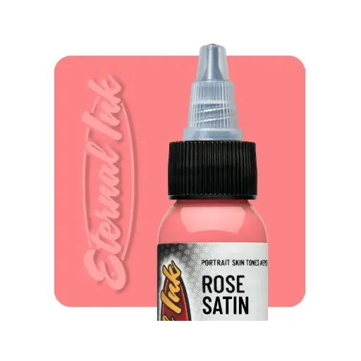 [b_NON_REACH_encre_eternal_rose_satin] Encre Entrainement Tattoo Rose - Eternal Ink Rose Satin - Encre artistique pour l'entrainement au tatouage NON REACH 30 ml*