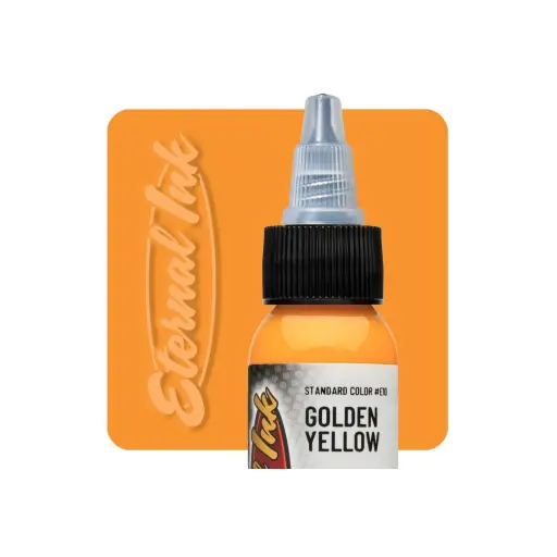 Encre Tattoo Jaune - Eternal Ink Golden Yellow - Encre artistique pour l'entraînement NON REACH*