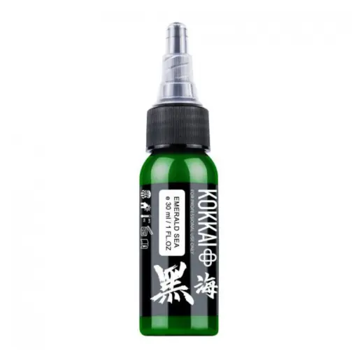Encre Tattoo Verte - Kokkai Sumi Emerald Sea - Mélange pour le tatouage reach* 