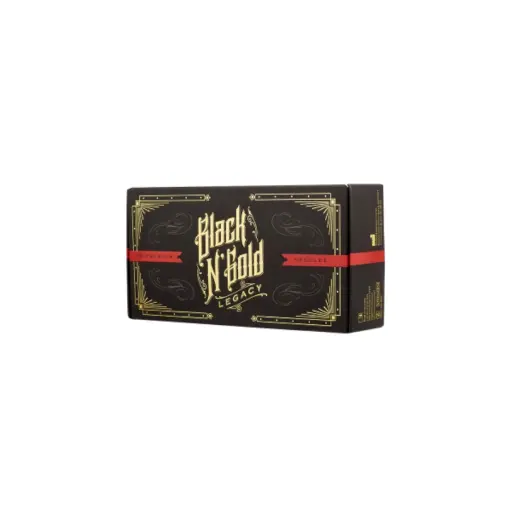 Aiguille Tattoo - Black N Gold Legacy Round Shader - Boîte de 50 aiguilles pour tube de tatouage 