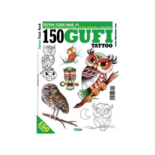 Livre Tattoo - 3ntini - Tattoo Flash Drawings - 150 Gufi 