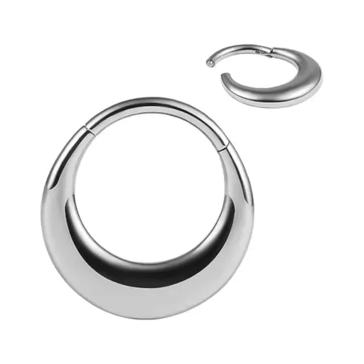 [fb_anneau_3039-FB-3039] Piercing Anneau - Titane F136 Stérile - Anneau 3039 en titane motif éclipse 1,2 x 8 mm*