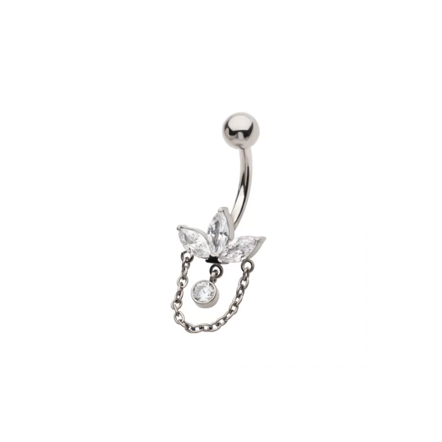 [iv_banane_21-tibndc4_42c] Piercing Banane - Titane F136 Gamme Invictus - Banane 21 avec pas de vis interne 1,6 x 11,2 mm*