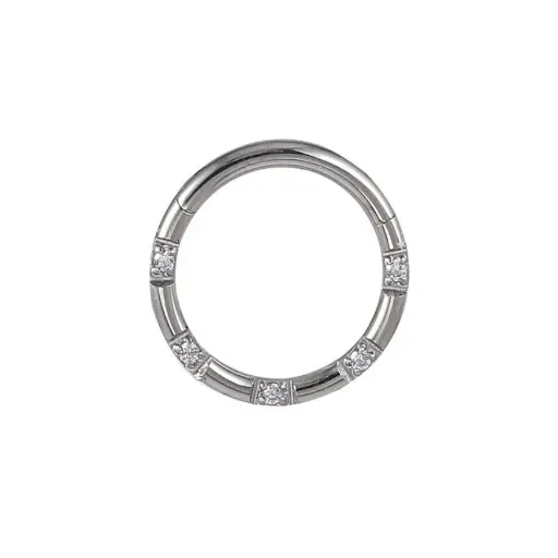 Piercing Anneau - Acier Gamme Itc - Clicker avec fermeture à charnière*