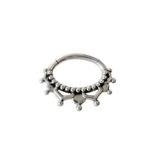 [CD115] Piercing Anneau - Acier - Anneau clicker 115 avec fermeture à charnière 
