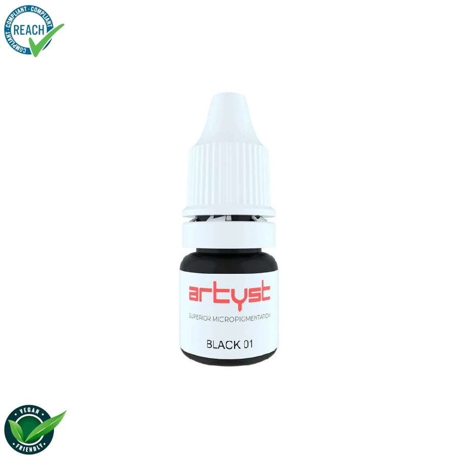 [b_artyst_eye_black_01] Artyst Eyes Pigment Black 01- Mélange pour le maquillage permanent pigment REACH 10ml