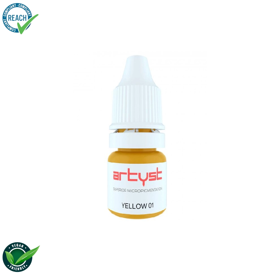 [b_artyst_corrector_yellow01] Artyst Corrector Pigment Yellow 01- Mélange pour le maquillage permanent pigment REACH 10ml