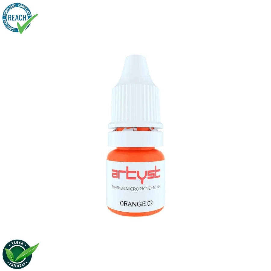 [b_artyst_corrector_orange02] Artyst Corrector Pigment Orange 2 - Mélange pour le maquillage permanent pigment REACH 10ml