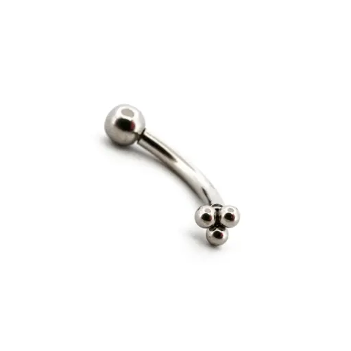 [i_banane_acier_ND161] Piercing Banane - Acier - Banane 161