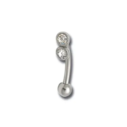 [i_banane_acier_ND100] Piercing Banane - Acier - Banane 100