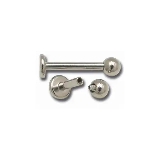 Piercing Labret - Titane - Labret titane avec pas de vis interne 02