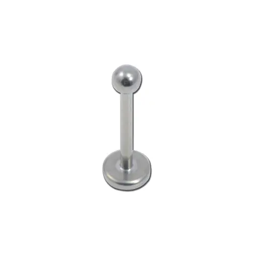 Piercing Labret - Titane - Labret titane avec disque 4 mm