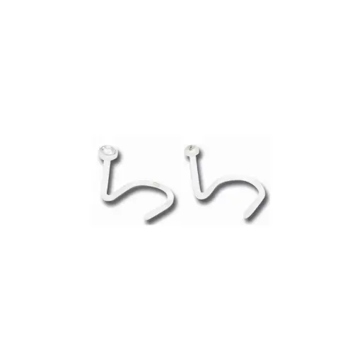 Piercing Nez - Bioflex - Stud de nez 0,8 mm avec strass*