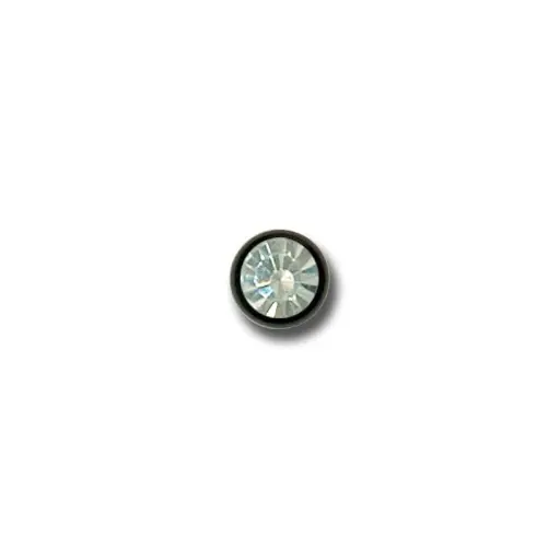 Embout Piercing - Titane - Boule en titane facette cristal
