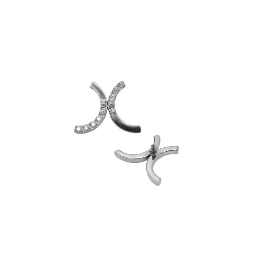 [i_embout_vis_titane_interne_VD123] Embout Piercing - Titane Gamme Itc - Embout avec pas de vis interne 123