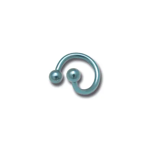 [i_spirale_NT11AC] Piercing Spirale - Titane - Spirale colorée 11