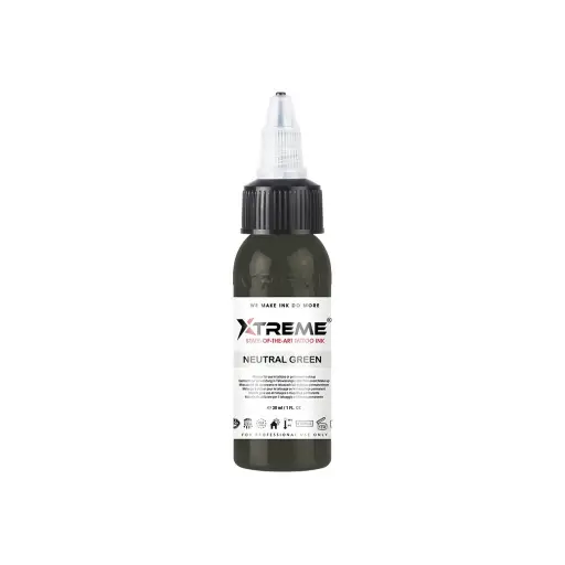 [ts_xtreme_neutral_green] Xtreme Ink Neutral Green - Mélange pour le tatouage encre REACH