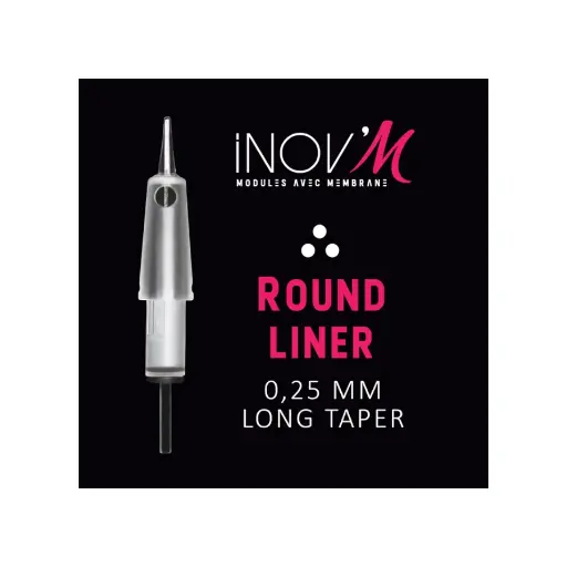 Cartouche Inov'M - Boîte de cartouches Round Liner 0,25 Long Taper