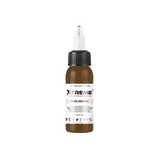 [ts_xtreme_pure_brown] Xtreme Ink Pure Brown - Mélange pour le tatouage encre REACH