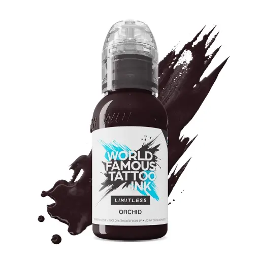 [ki_encre_world_famous_orchid-LTRSOD1-S] Encre de Tatouage Violette World Famous Orchid – Conforme REACH – Pigment Professionnel Haute Intensité* 
