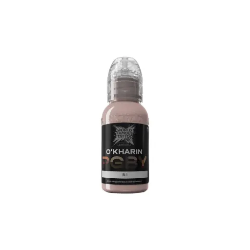 [ki_encre_world_famous_b1-LTSOB11-S] Encre de Tatouage Marron World Famous Sasha O'kharin B-1 – Conforme REACH – Pigment Professionnel Haute Intensité* 