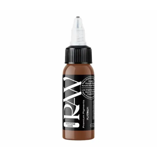 [tl_REACH_encre_raw_skin_tone_dark] Encre Tattoo Marron - Raw Pigments Skintone Dark  - Mélange pour le tatouage encre reach 30 ml*