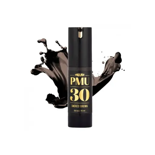 Pigment Pmu Marron - Dynamic Pmu - 30 Smoked Brown - Mélange pour le maquillage permanent REACH 15 ml