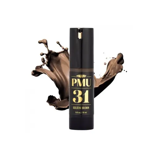 Pigment Pmu Marron - Dynamic Pmu - 31 Golden Brown - Mélange pour le maquillage permanent REACH 15 ml