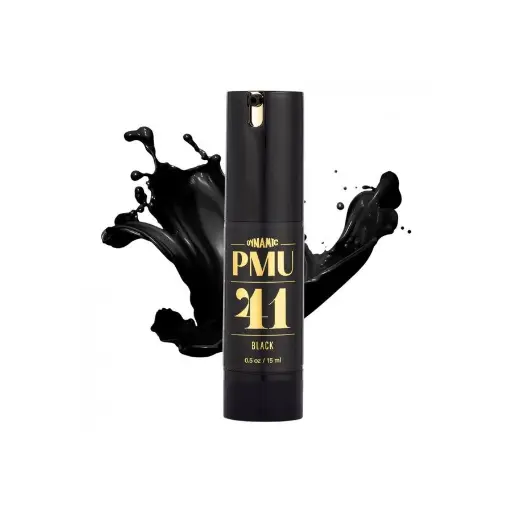 Pigment Pmu Noir - Dynamic Pmu - 41 Black - Mélange pour le maquillage permanent REACH 15 ml 