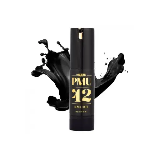 Pigment Pmu Noir - Dynamic Pmu - 42 Black Liner - Mélange pour le maquillage permanent REACH 15 ml