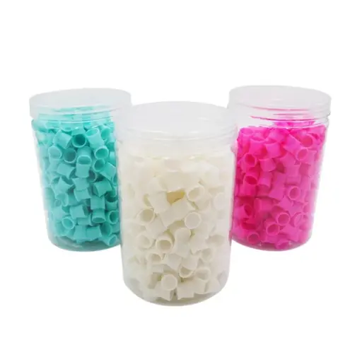 Caps Tattoo - Caps Silicone Couleur - Boîte de 300 caps pour encres de tatouage en silicone Ø int 11 mm*