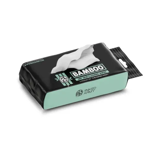 [b_inked_army_lingette-690272] The Inked Army Bamboo - Lingettes d’Essuyage Tatouage Qualité Professionnelle - Pack de 100