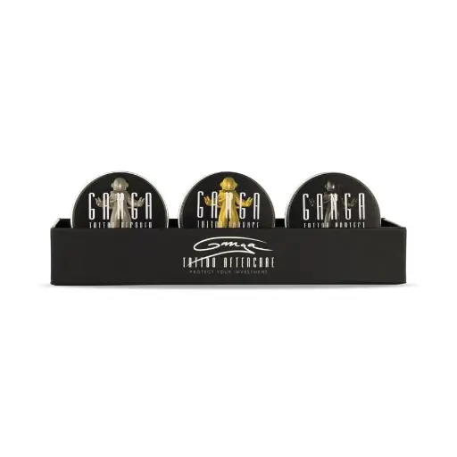 [b_creme_dynamic_coffret-739845] Crème Tattoo - Dynamic Ganga Coffret Aftercare - Crème de soin, pommade ravivant et écran solaire pour le soin du tatouage*