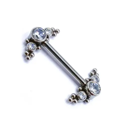 [i_barbell_interne_sterile-STXC221.6X14] Piercing Barbell - Titane F136 Interne Stérile Gamme Itc - Barbell avec pas de vis interne 1,6 x 14 mm*